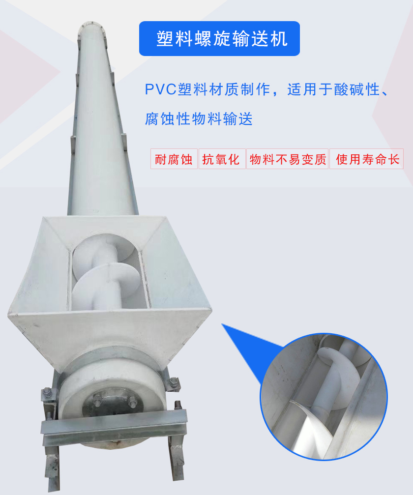 PVC塑料材質(zhì)制作,適用于酸堿性、腐蝕性物料輸送